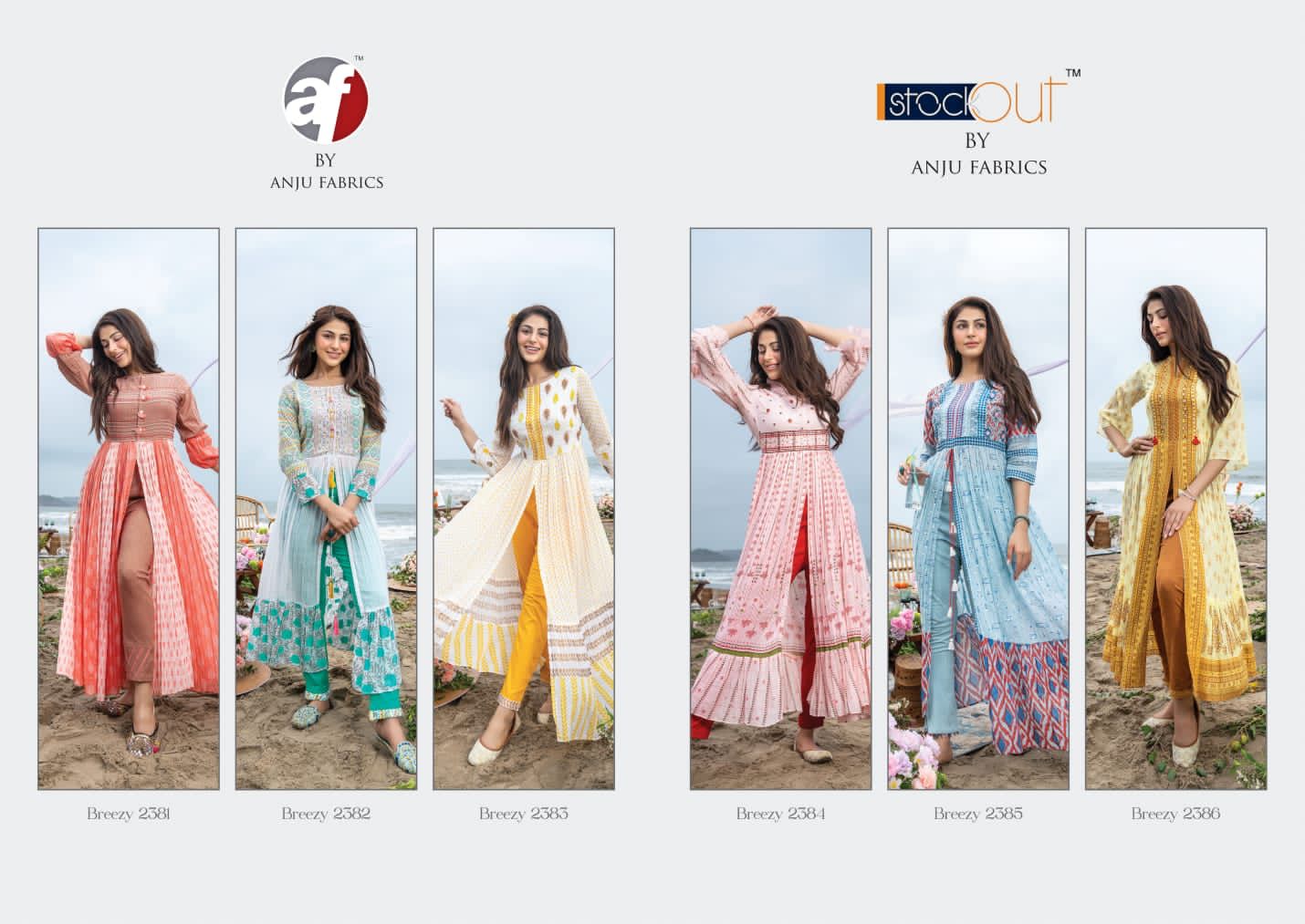Breezy New Exclusive Party Wear Stylish Designer Kurti With Bottom Collection